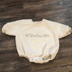 Dino bubble romper